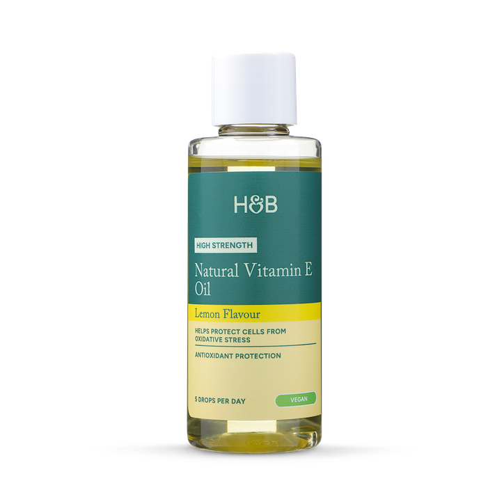 Holland & Barrett High Strength Natural Vitamin E Oil Lemon Flavour 75ml